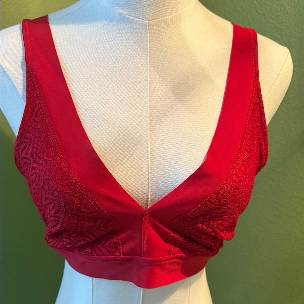 Nautica Red Lace Bralette